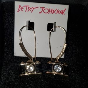 Betsey Johnson Camera Earings